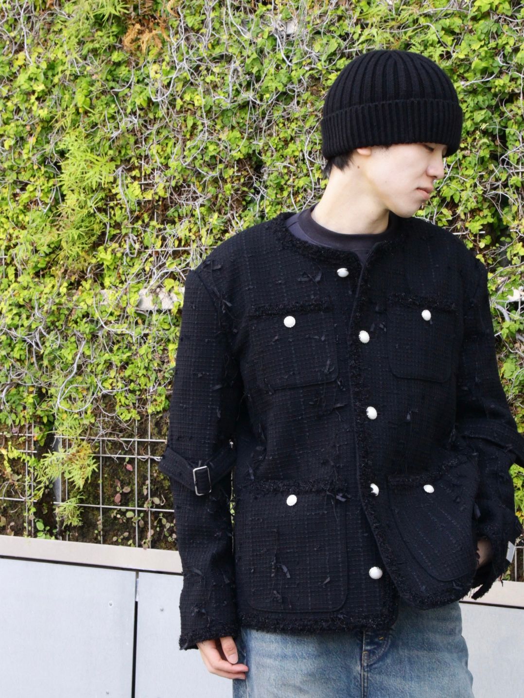 el conductorH - 【25AW】ミックス リボン ツイード ノーカラー