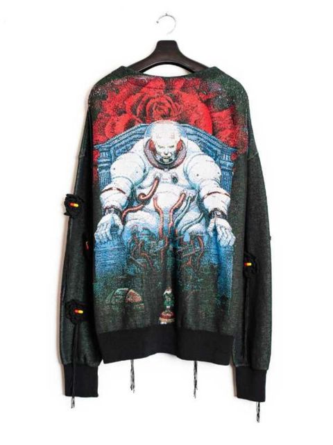 【26SS】"メモリーズ" 大友克洋 ジャガード カーディガン / MEMORIES M.V Jacquard Cardigan / ブラック