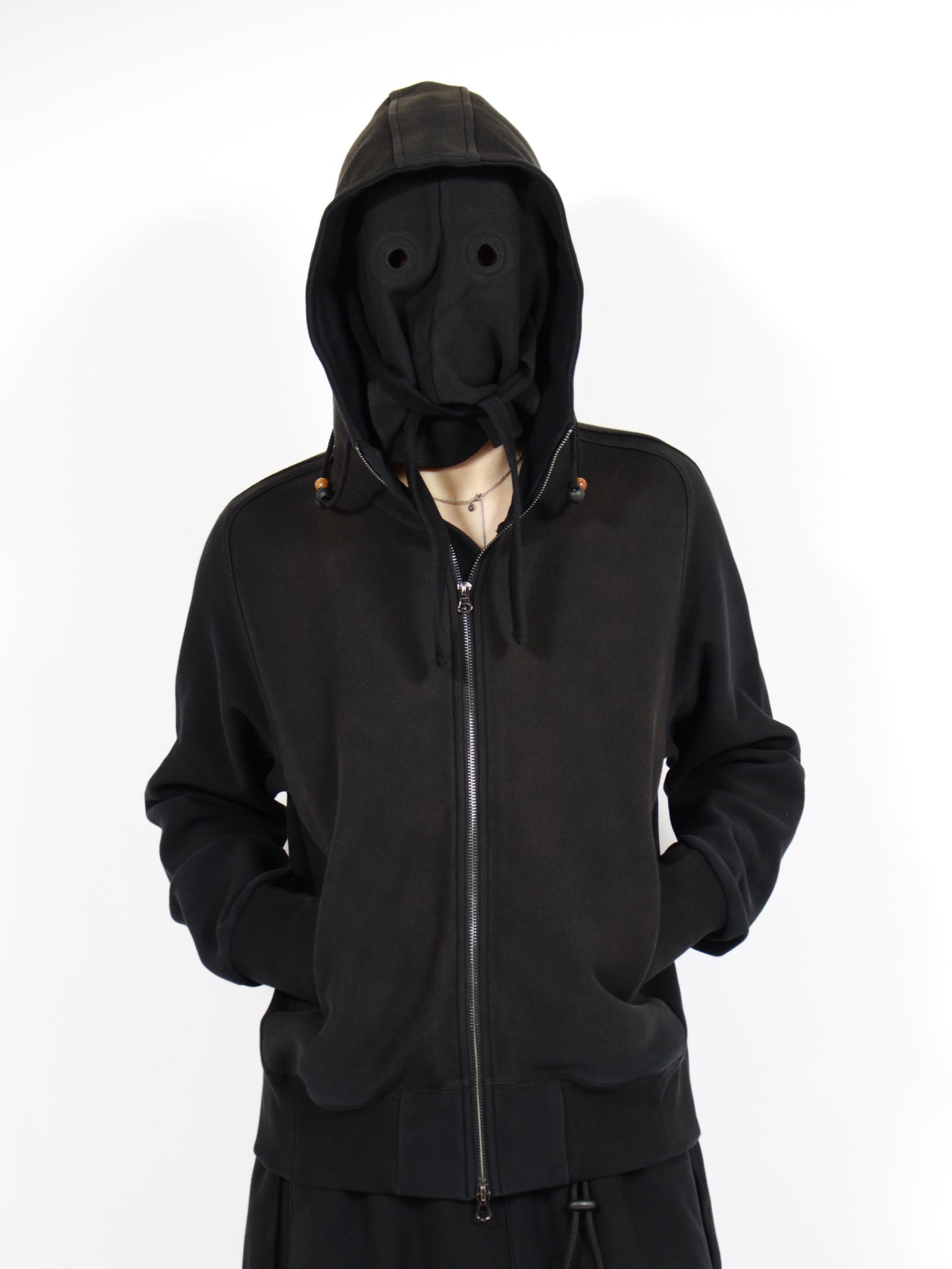 【26SS】グワイ マスク フード / GWAI MASK HOOD / ブラック
