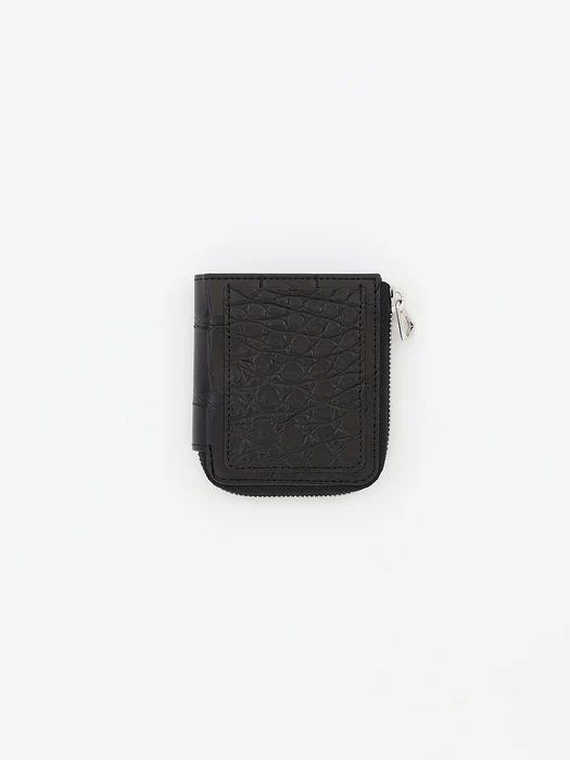 クリスティー ベリー コンパクト ウォレット / CRISTY VERY COMPACT WLT.5 / CROCO / ブラック