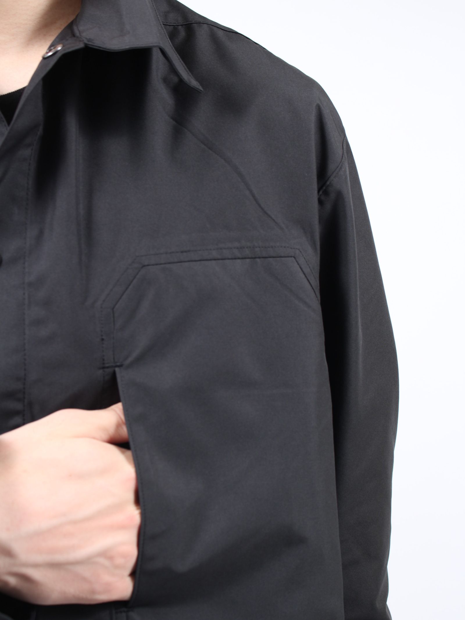 【24AW】6ポケット パネル ワークジャケット / 6POCKET PANEL WORK JACKET / ブラック