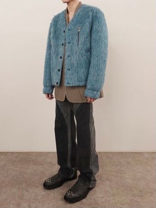 【21AW】BERATUS SHAGGY WOOL JACKET / スカイブルー
