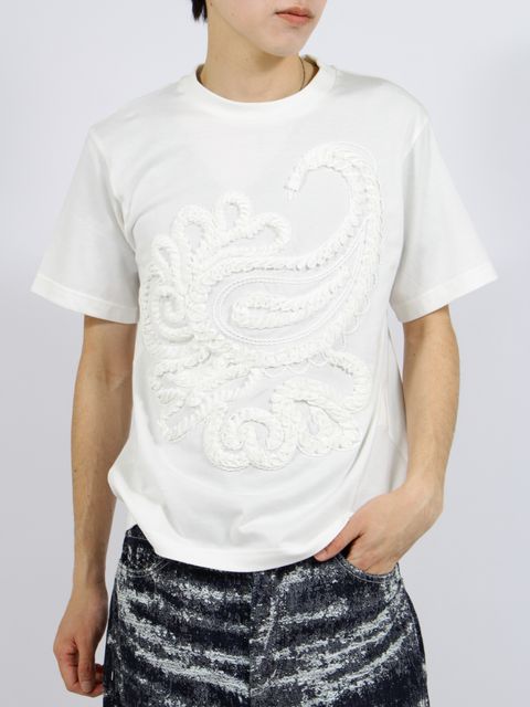 【26SS】刺繍 Tシャツ / T-SHIRT / ホワイト