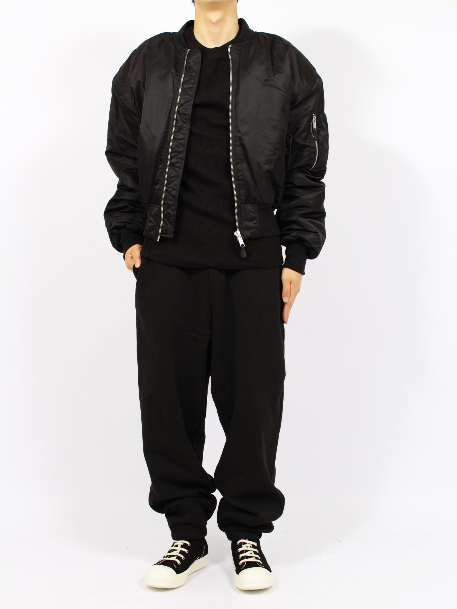 クロップド ブロード ボンバー / CROPPED BROAD BOMBER / OIL(ブラック)