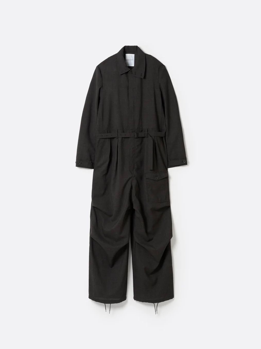 【26SS】ラフ ウール ジャンプスーツ / ROUGH WOOL JUMPSUIT .15 / ダークブラウン