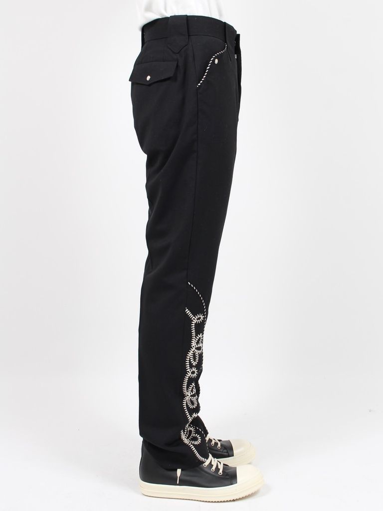 DAIRIKU - 【24SS】刺繍 ウエスタン スラックス / EMBROIDERY WESTERN 