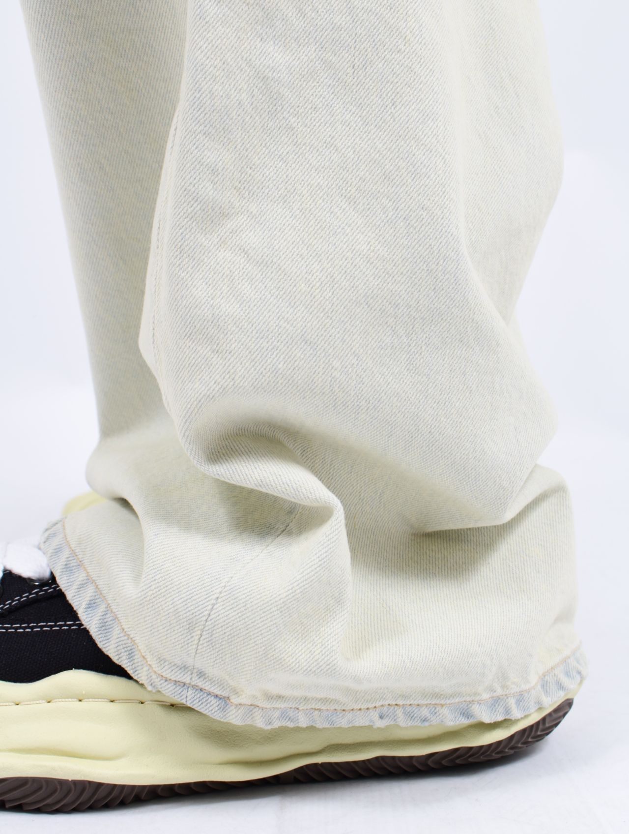 【25SS】ダブルベルト ワイド デニムパンツ / "ICE WASH" W-VELT WIDE DENIM PANTS / アイスウォッシュ