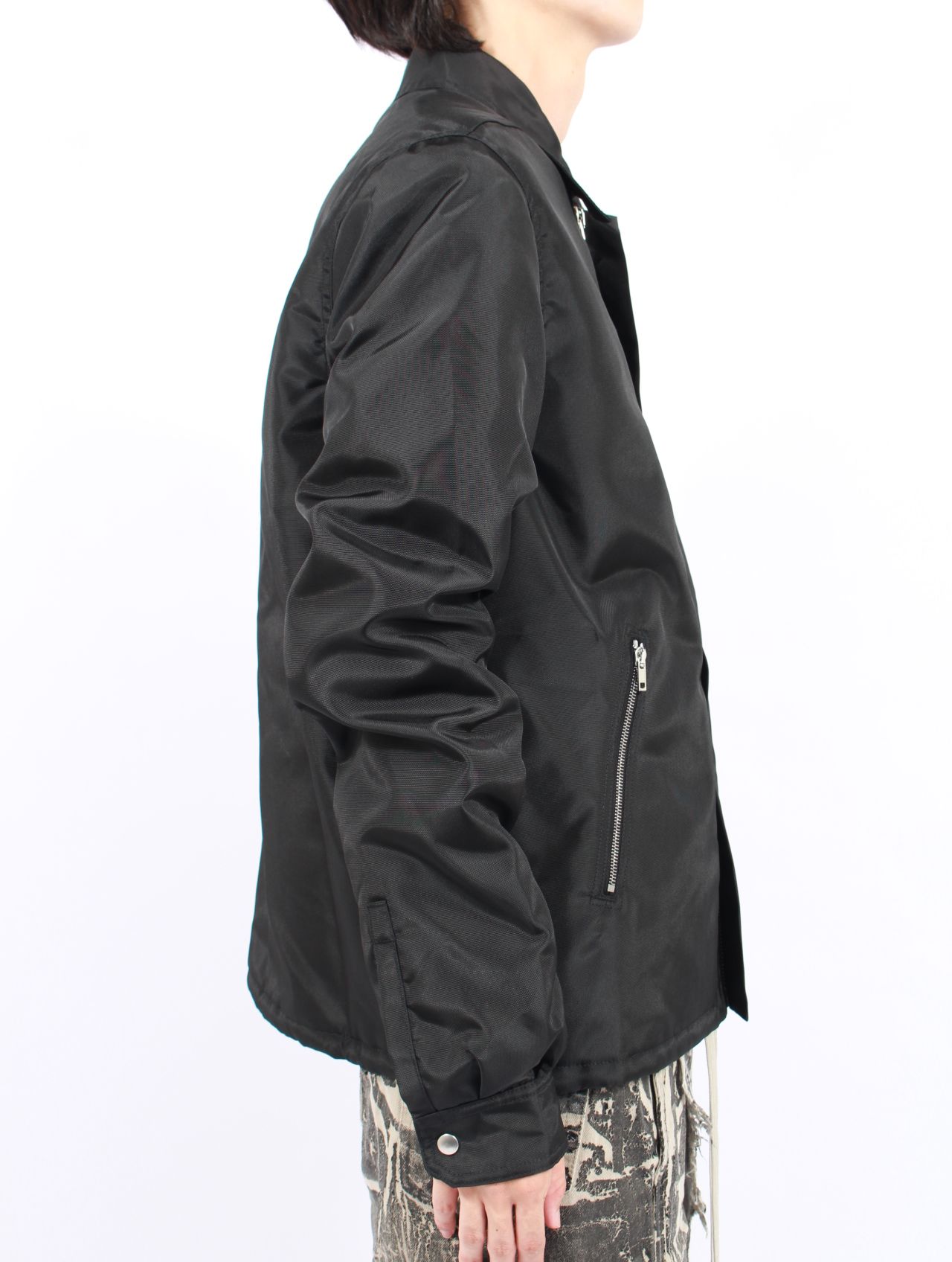 【25AW】コンシール ジップフロント ジャケット / CONCEALED ZIPFRONT JKT / ブラック