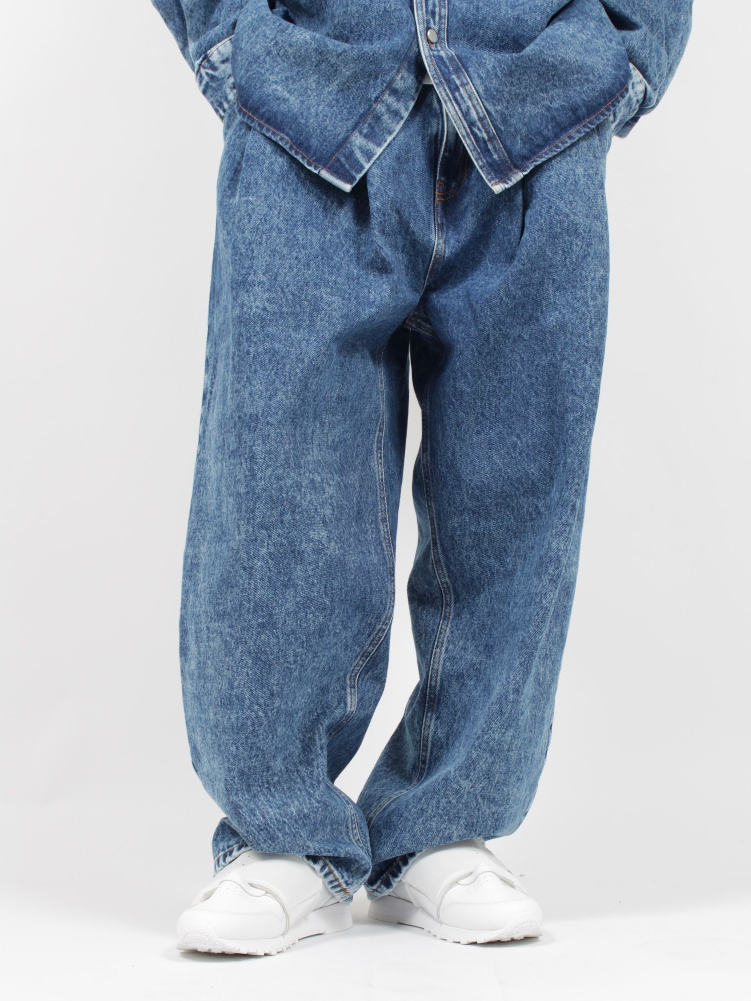 HED MAYNER - 【23AW】プリーツ デニム パンツ / PLEATED DENIM