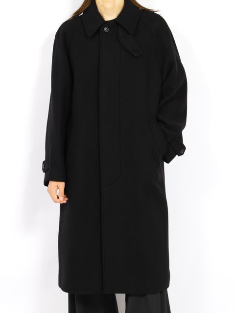 【26AW】レガシー バルマカーン コート / LEGACY BALMACAAN COAT / ブラック