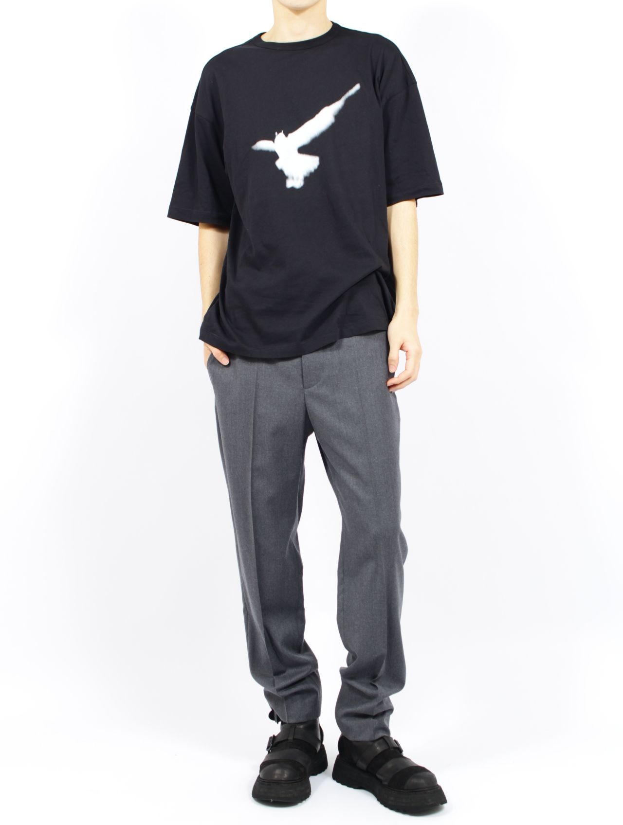 アンノ ジャージー グラフィック T-シャツ/ ANNO JERSEY / ブラック