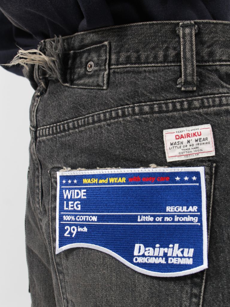 DAIRIKU - 【24AW】スーパー ダメージ ワイドデニム パンツ / SUPER  