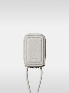レザーストラップ付アイフォンアクセサリー マイクロバッグ / STRAPPED ACCESSORY MICROBAG / マシュマロ