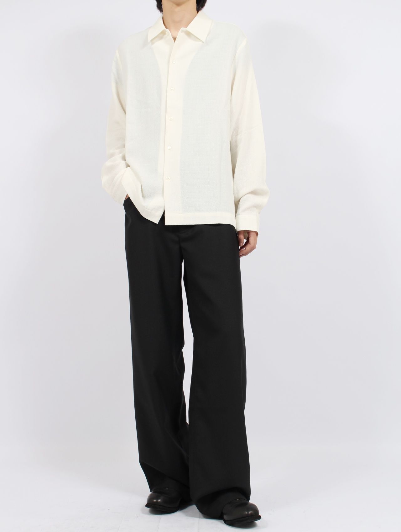 【25AW】定番 センス シャツ 長袖 / SENSE SHIRT / オフホワイト