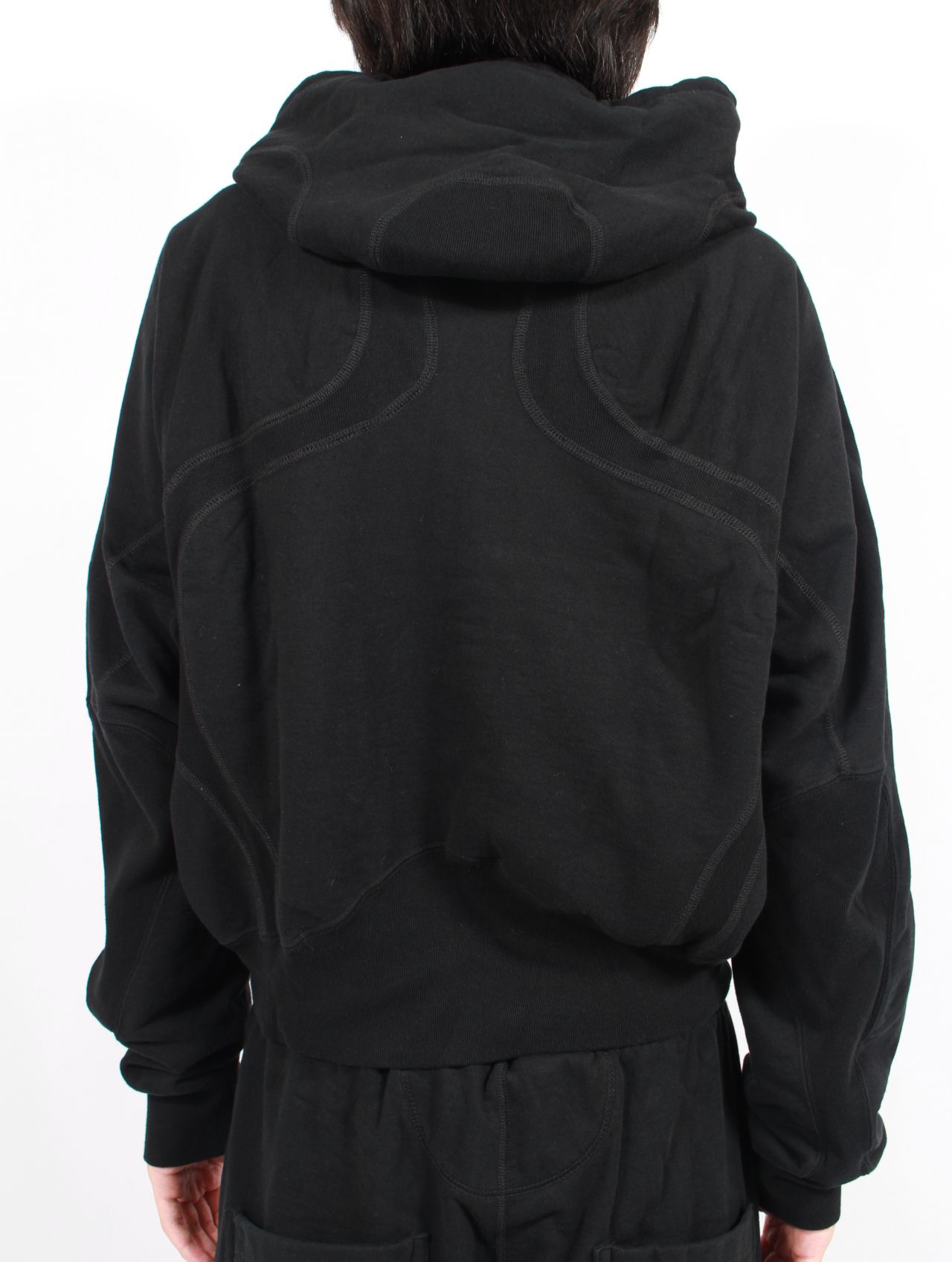 【25AW】 パネルド ジップアップ フーディー パーカー / PANELLED ZIP UP HOODIE / DARK NAVY(ダーク ネイビー)