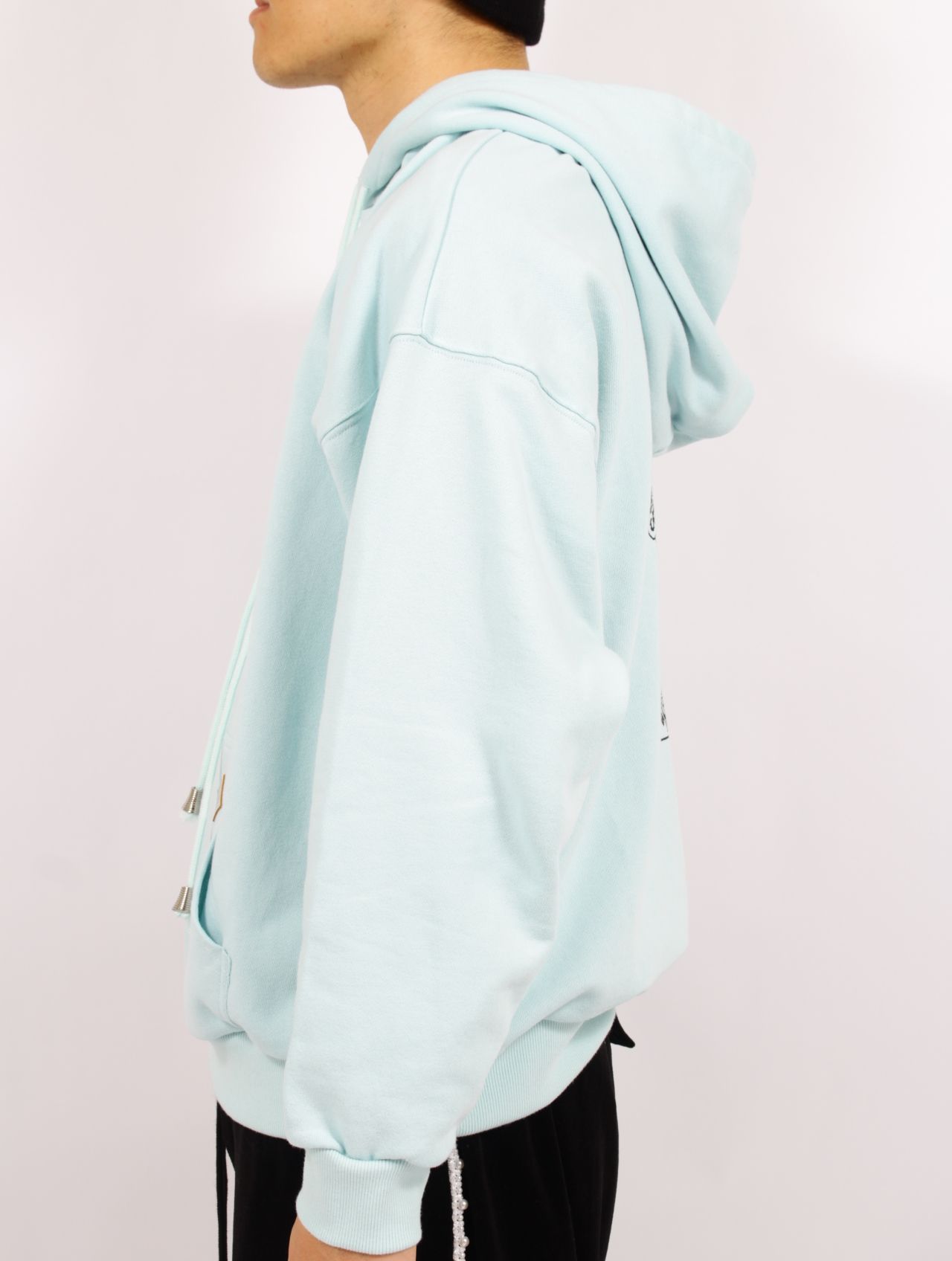 【25SS】コットン フーディ スウェット パーカー / COTTON HOODED SWEATER 'EMPIRE / ミント