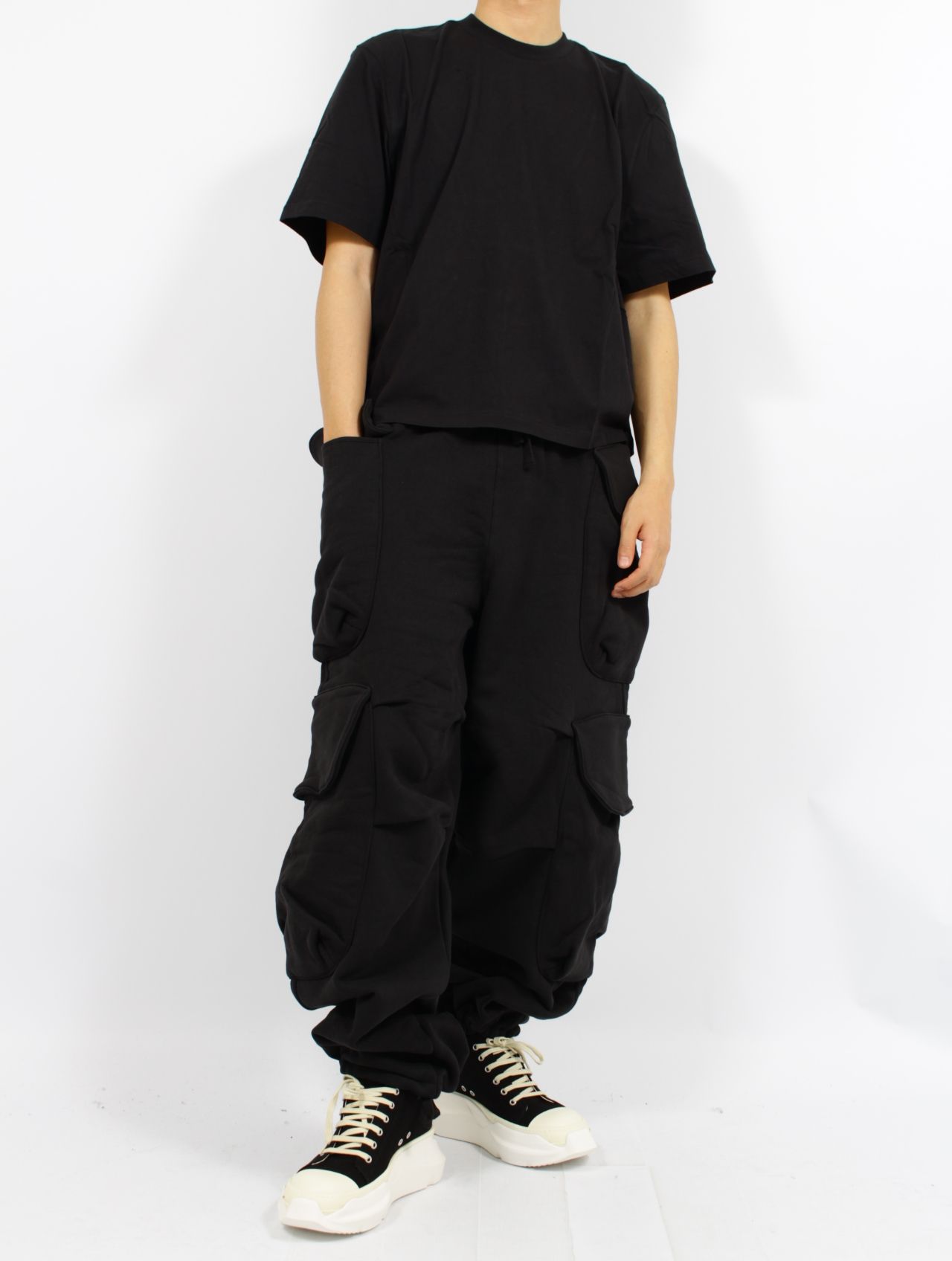 ダーツ Tシャツ 半袖 カットソー / DART TEE / SOOT(ブラック)
