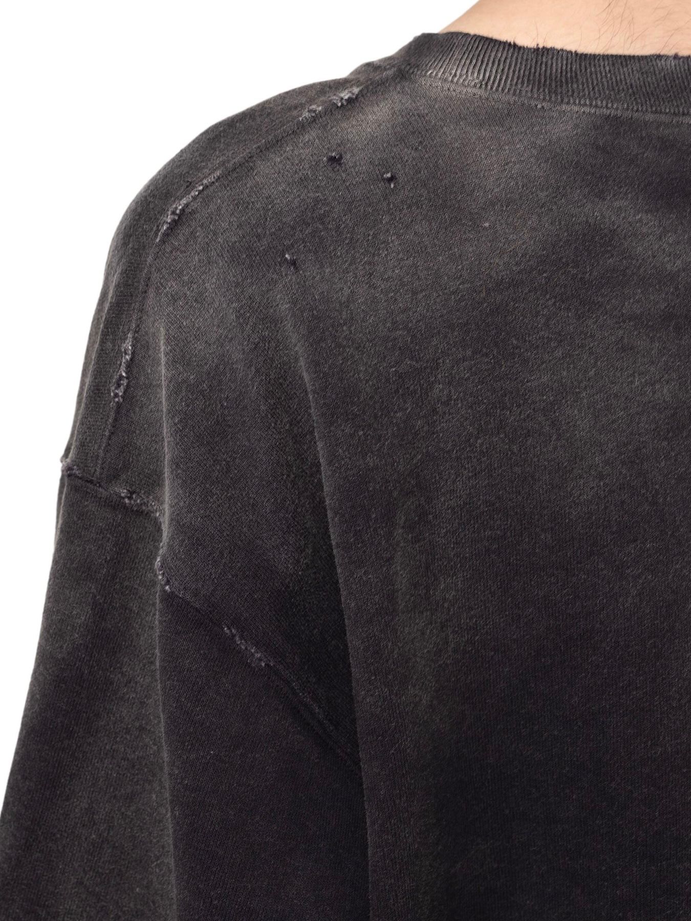【24AW】ロデオ ブリーチド プルオーバー スウェット / "RODEO"BREACHED PULLOVER / ブラック
