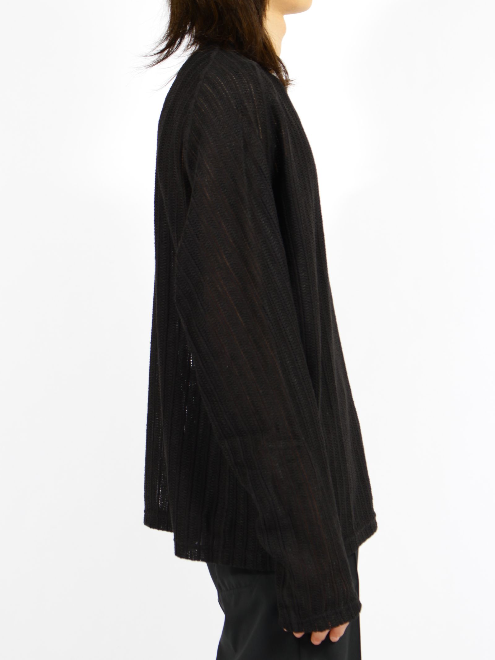 【26SS】ウェーブ ロングスリーブ Tシャツ / LONG SLEEVE T-SHIRTS WAVE / ブラック