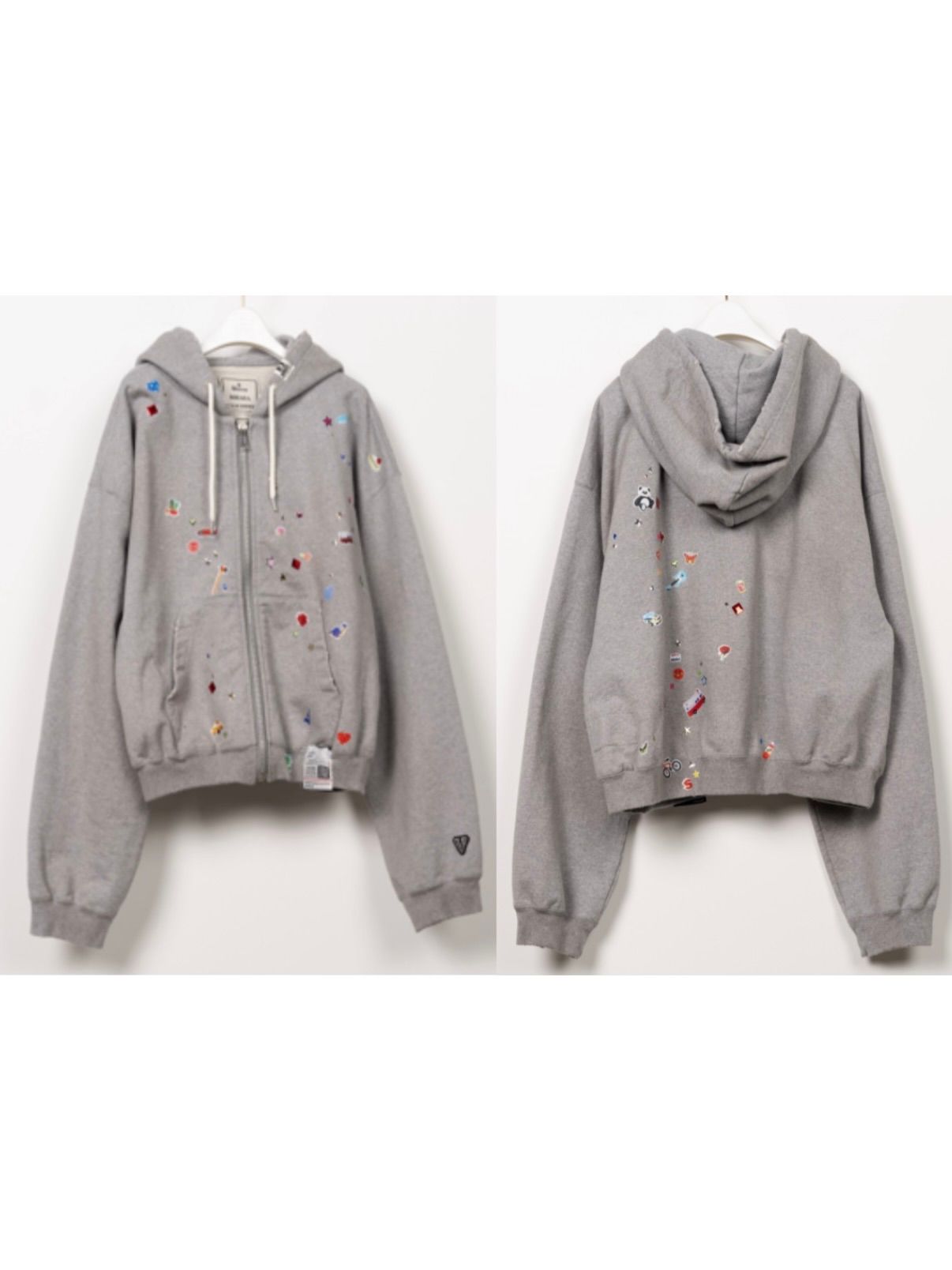 【26AW】キッズ ステッカー パーカー / KIDS STICKER PARKA / グレー