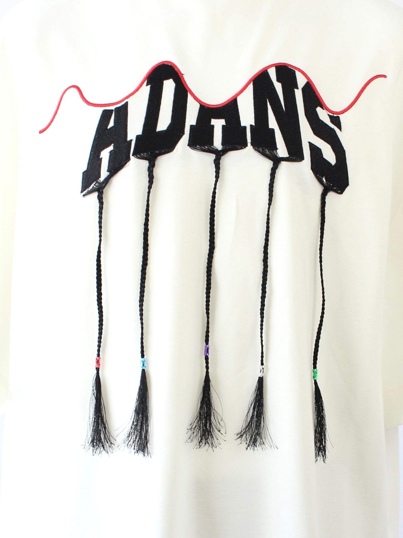 ADANS フリンジ Tシャツ / ADANS BRAID TEE / ホワイト