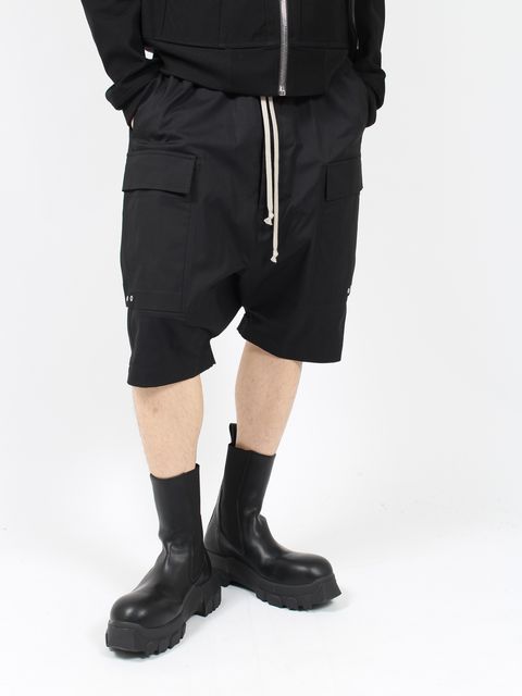【24AW】サルエル カーゴ ショーツ / CARGO PODS / ブラック
