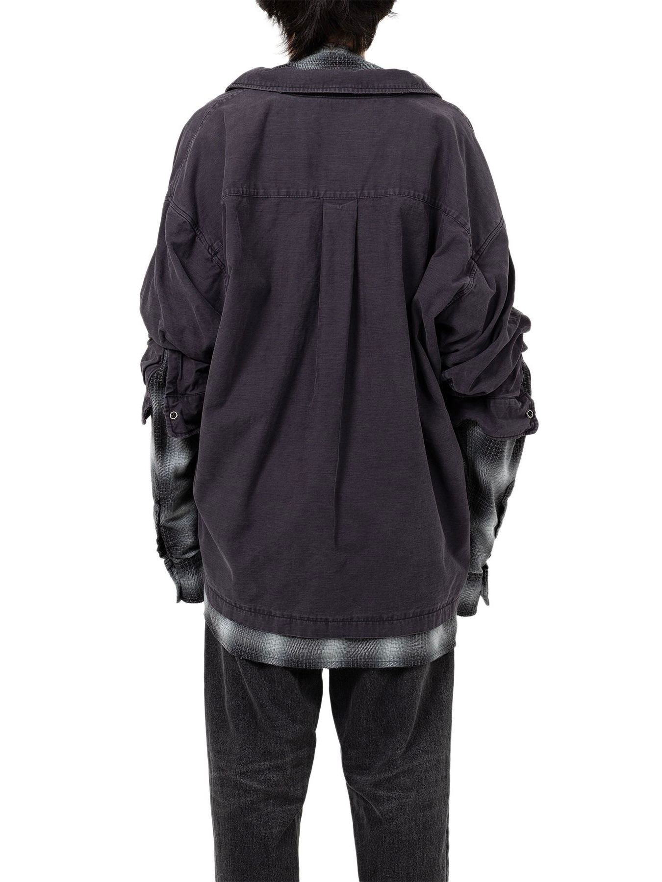 【25AW】レイヤード ロングスリーブ シャツ / LAYERED L/S SHIRTS / ブラック