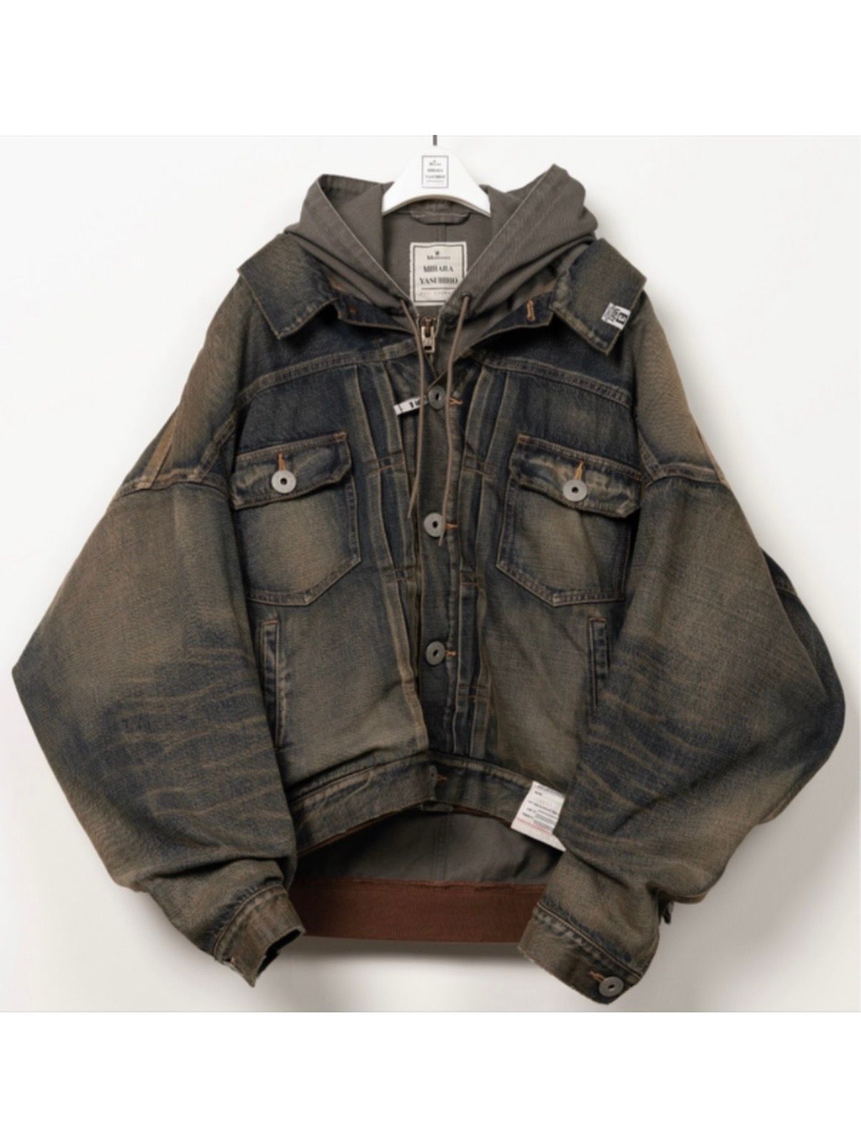 【26AW】レイヤード デニム ジャケット / LAYERED DENIM JACKET / ブラック