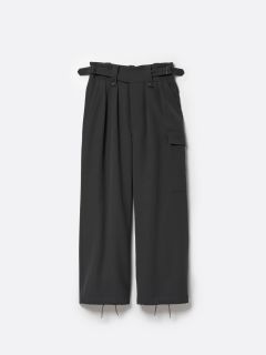 ヘビー ウールギャバジン グルカ パンツ スラックス / HEAVY WOOL GABARDINE GURKHA / ブラック