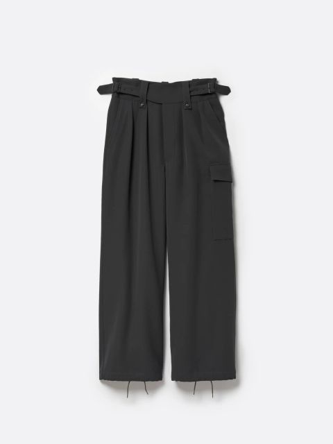ヘビー ウールギャバジン グルカ パンツ スラックス / HEAVY WOOL GABARDINE GURKHA / ブラック