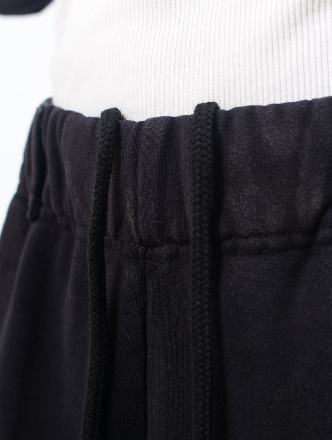 【25SS】"ファイア" ディストレスト スウェットパンツ / “FIRE” DISTRESSED SWEAT PANTS / ブラック