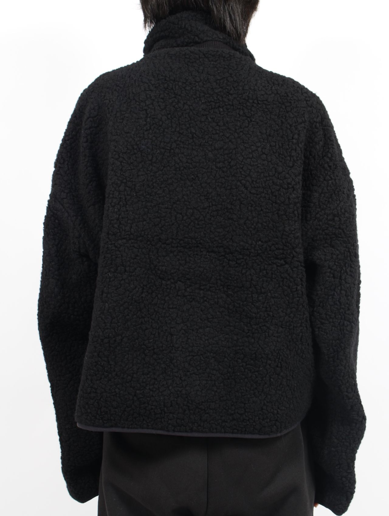 【25AW】ボア フリース ジップアップ ジャケット / EF JACKET / ブラック