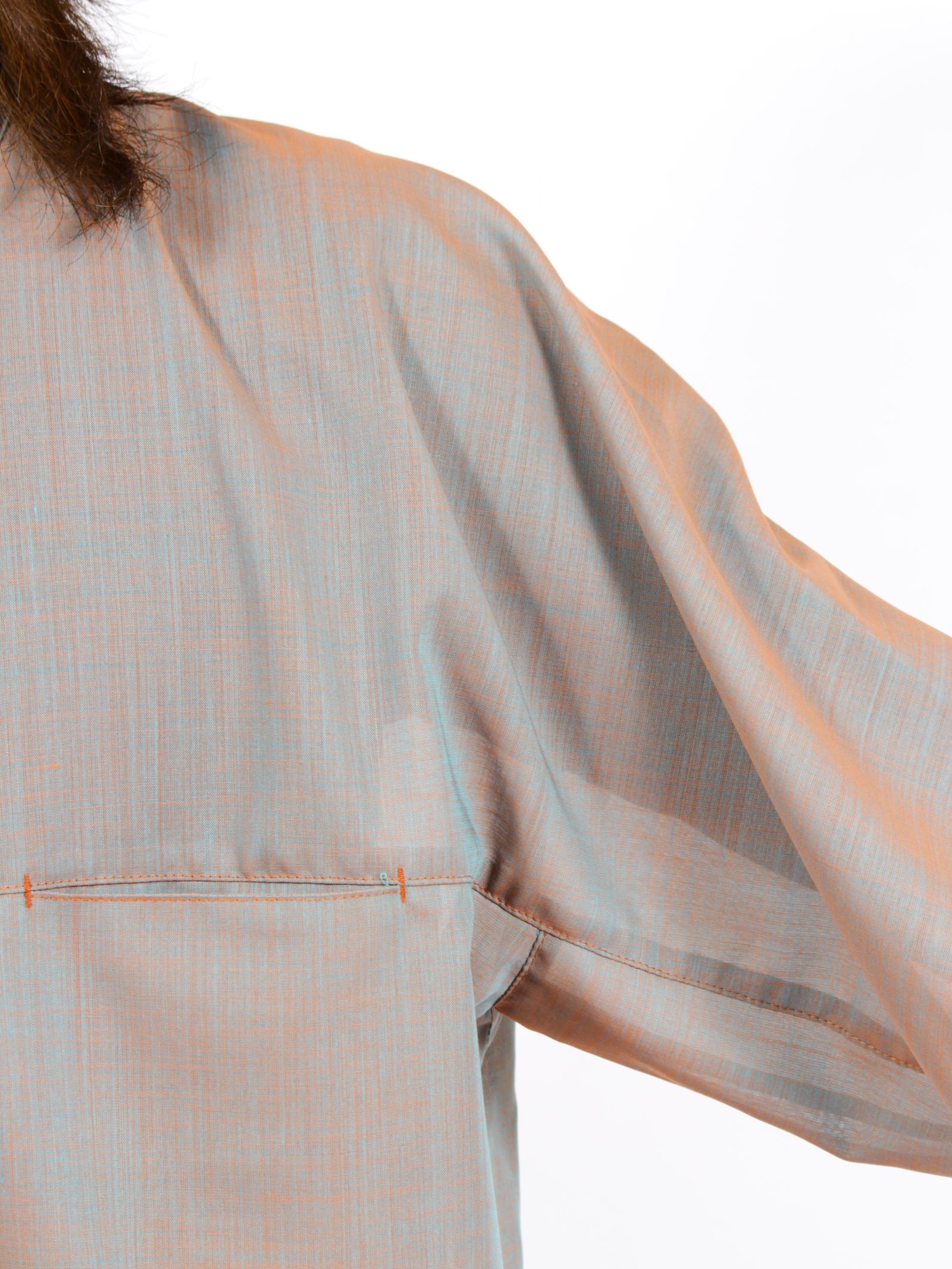 【26SS】シャンブレー マッキーノ シャツ / CHAMBRAY MACKINAW SHIRTS / オレンジグレー