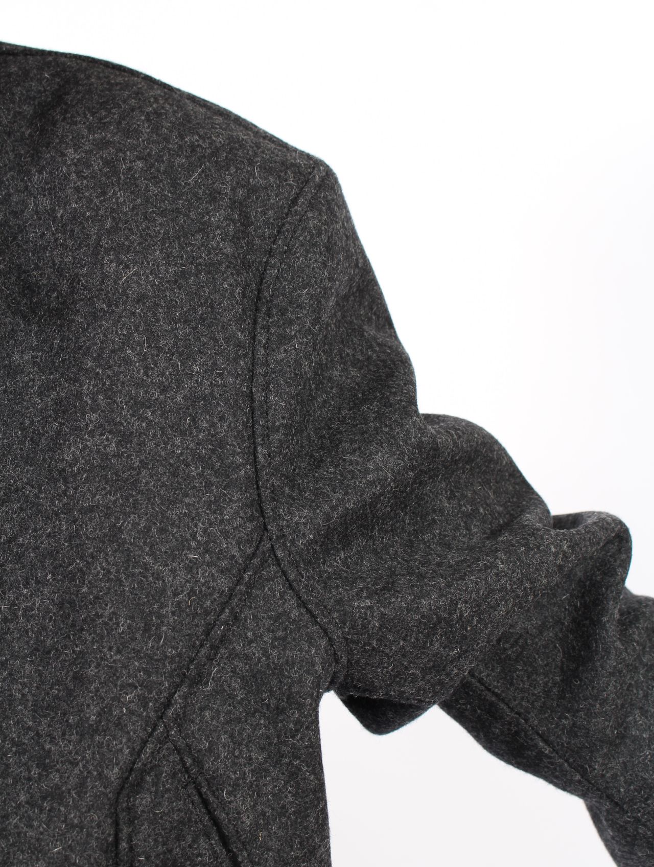 【25AW】メルトン ボンバー ジャケット / Melton Bomber Jacket / ブラック