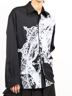 【25SS】ユーロピアン プリント シャツ / EUROPEAN PRINT SHIRTS / ブラック