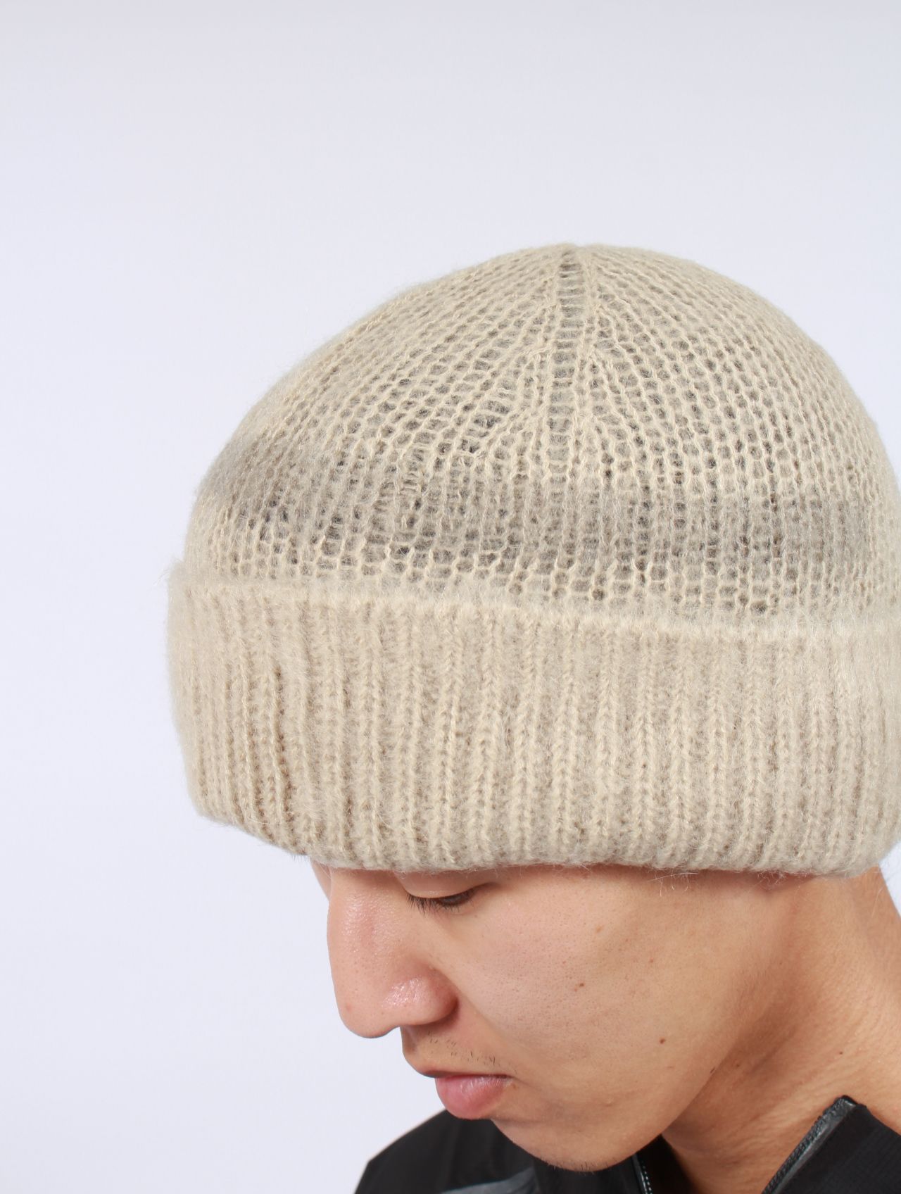 【25AW】モヘア ビーニー / MOHAIR BEANIE / クリーム