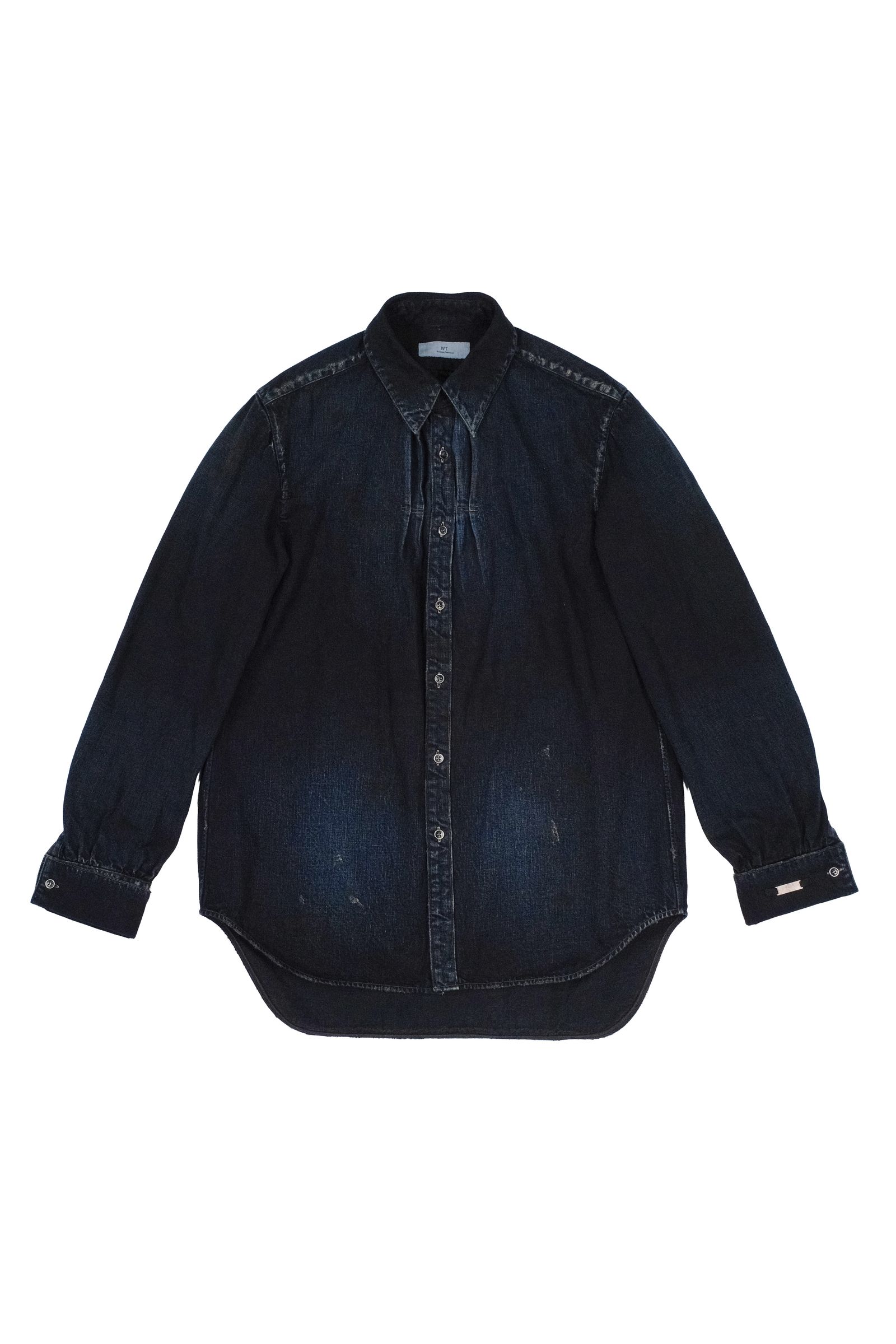 【27SS】 ユーズド デニム ピットマン ドレス シャツ / USED DENIM PITMAN DRESS SHIRT / DARK USED ( インディゴ )