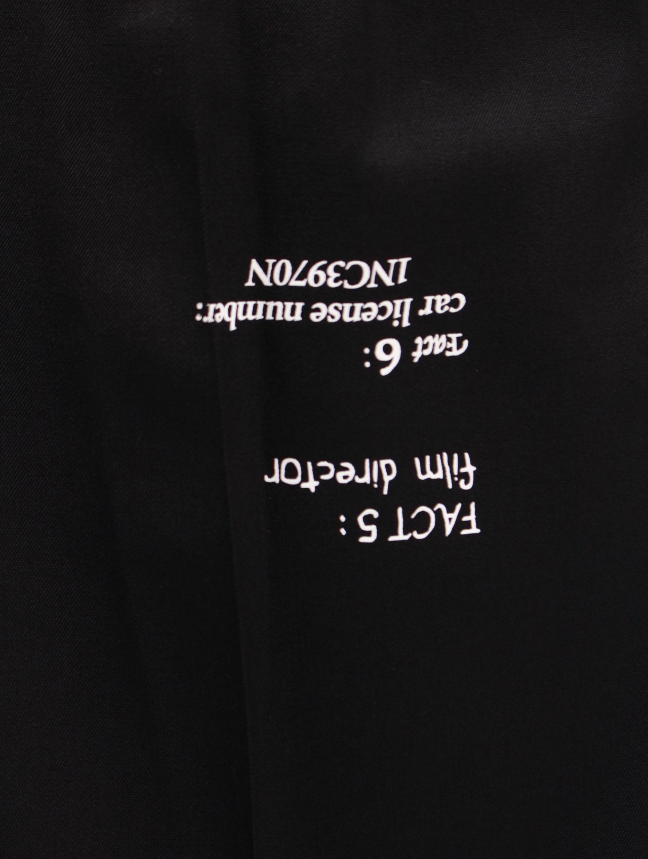 【25AW】タトゥー アジャスター ワイド パンツ / "TATTOO" ADJUSTER WIDE SLACKS / ブラック