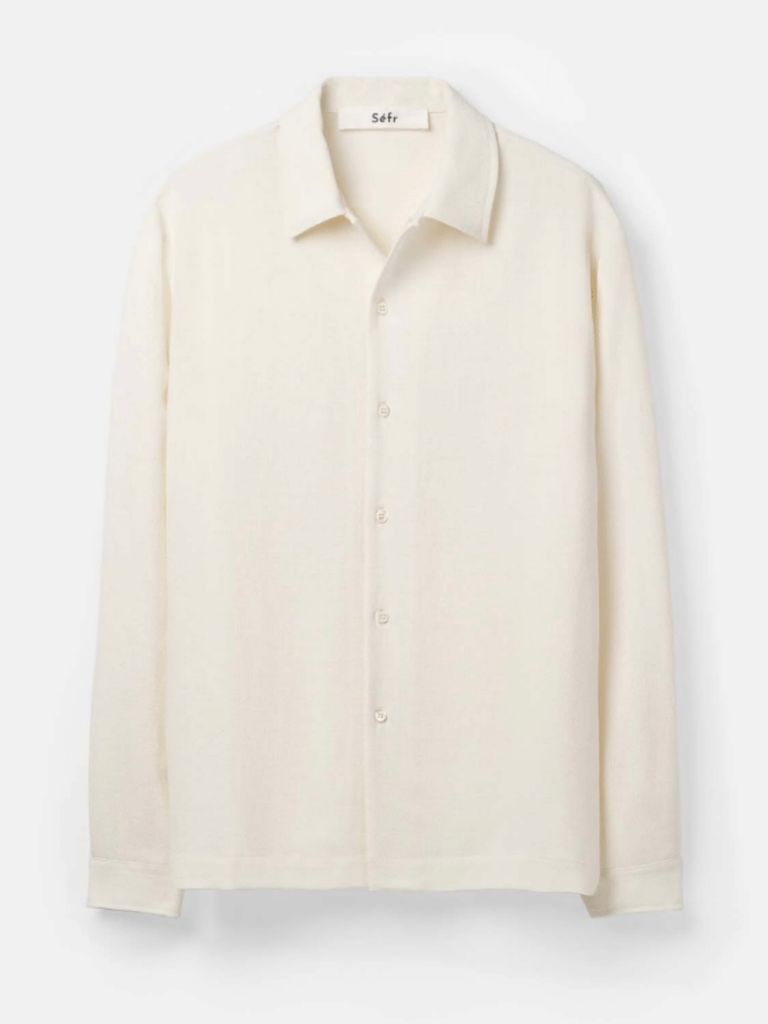 Séfr - 【25AW】センス シャツ 長袖 シャツ / SENSE SHIRT / オフ 
