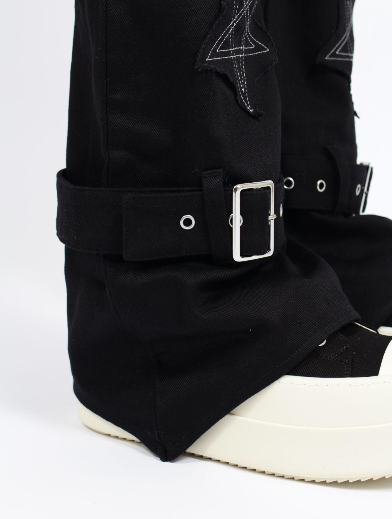 【26SS】コットン ベルテッド レッグウォーマー "ペンタグラム" / COTTON BELTED LEG WARMER 'PENTAGRAM / ブラック