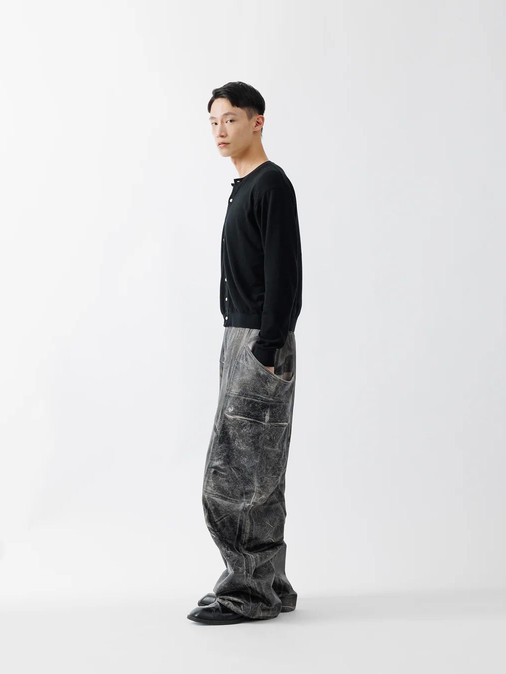 【26SS】クラッキング コーテッド バナナ カッティング パンツ / CRACKING COATED BANANA CUTTING PANTS .15 / サンドベージュベース