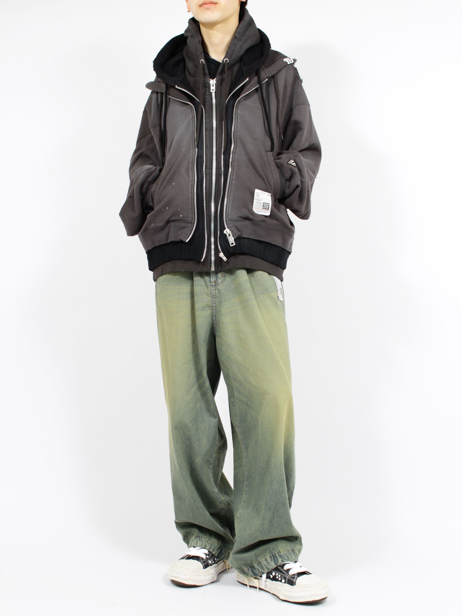 【26SS】トリプル レイヤード パーカー / TRIPLE LAYERED PK / ブラック