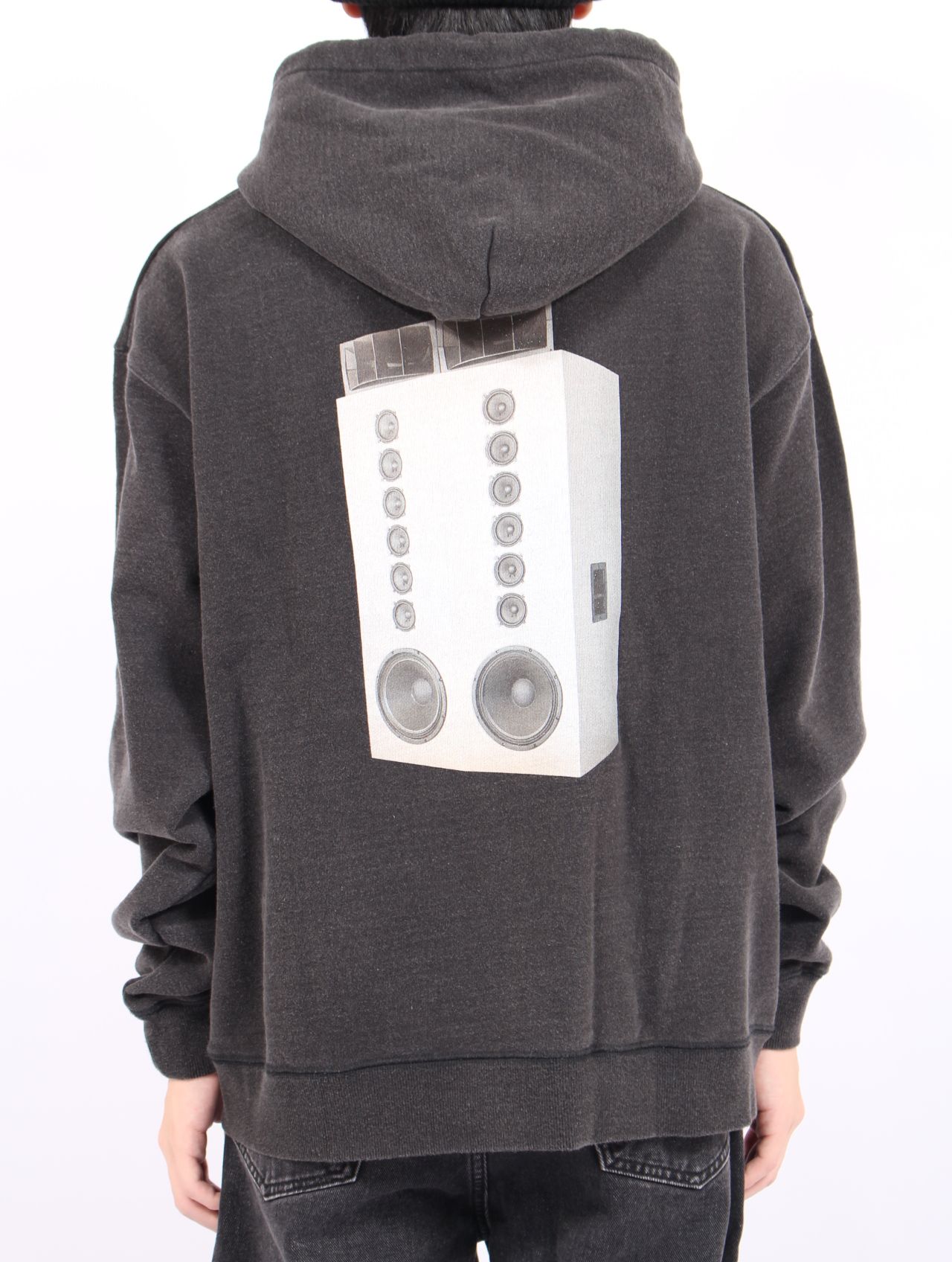 【25AW】スピーカー グラフィック フーディー パーカー / SPEAKER GRAPHIC HOODIE  / ブラック