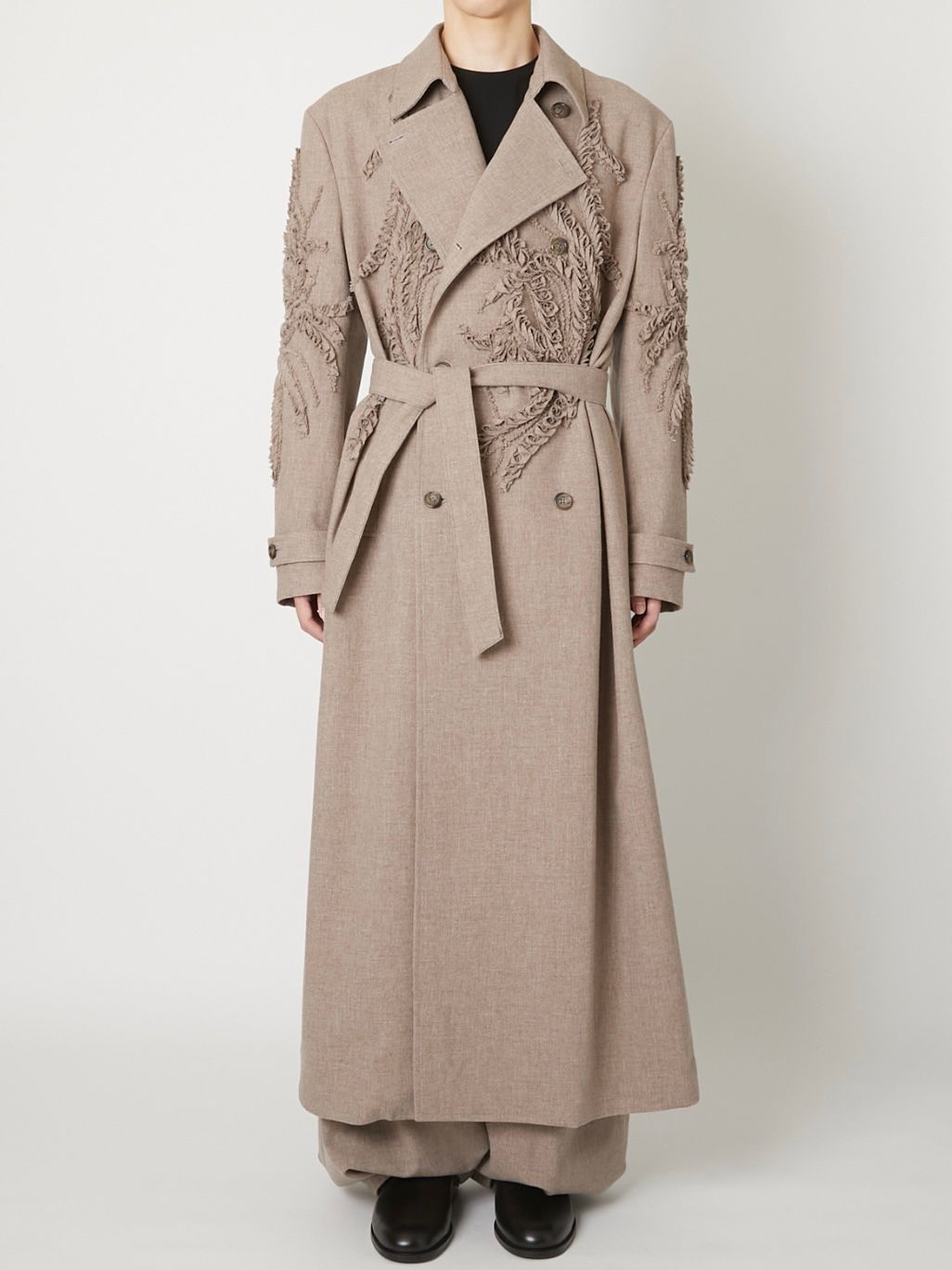 【26AW】ロング ウール コート / LONG WOOL COAT / ベージュ