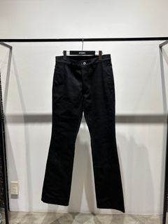 【26AW】YM トラウザー フレア デニム パンツ / YM TROUSER / ブラック