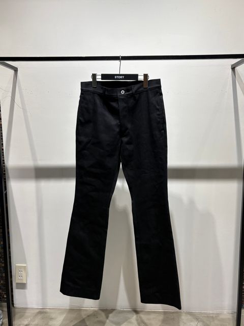 【26AW】YM トラウザー フレア デニム パンツ / YM TROUSER / ブラック