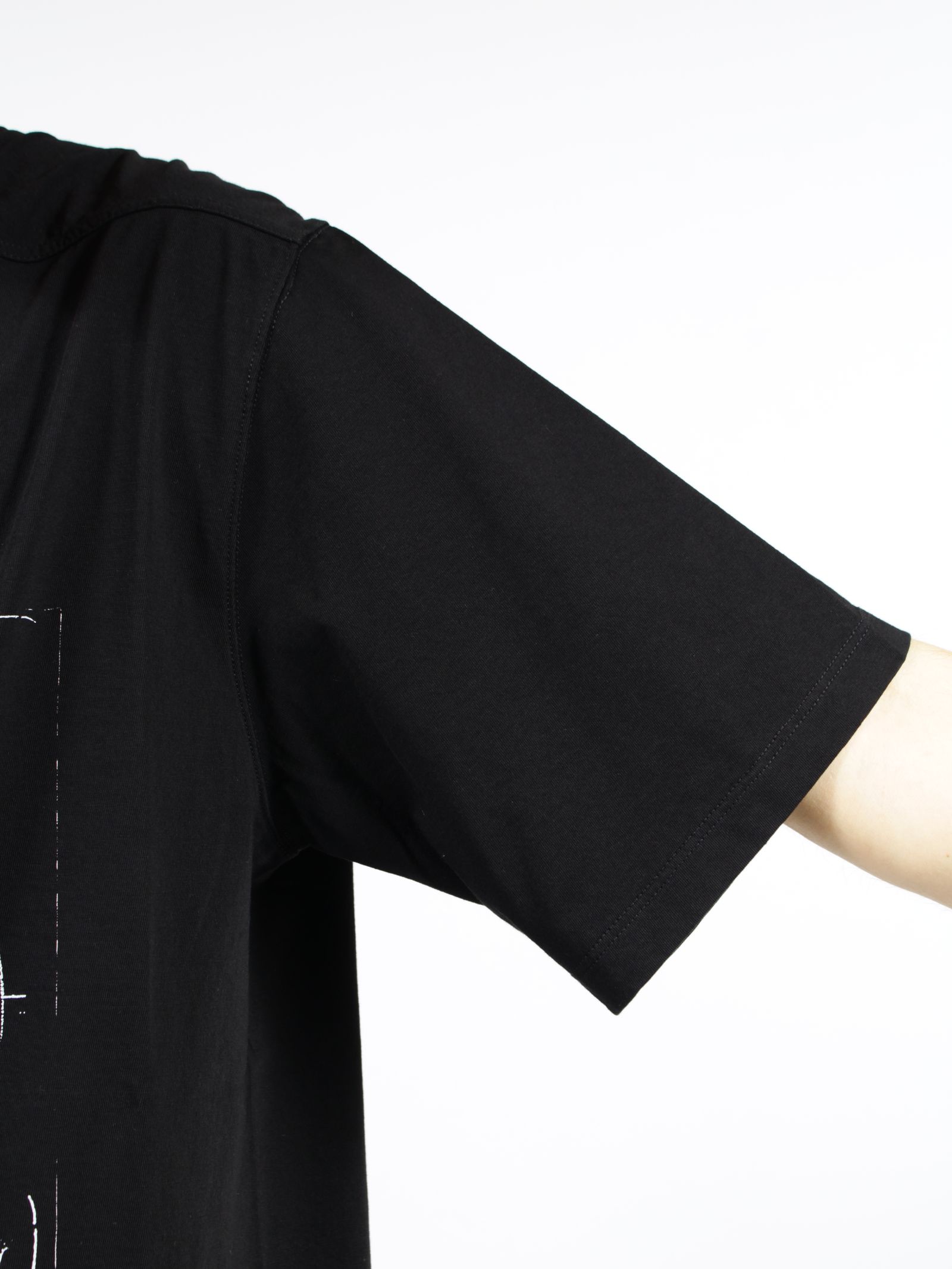 【26SS】ブラッド 半袖 プリント Tシャツ / BRAD T / ブラック×ミルク