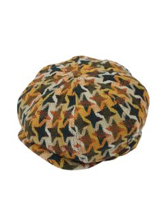 【21AW】チェック キャスケット / UNISEX CHECK NEWSBOY CAP / オレンジチェック