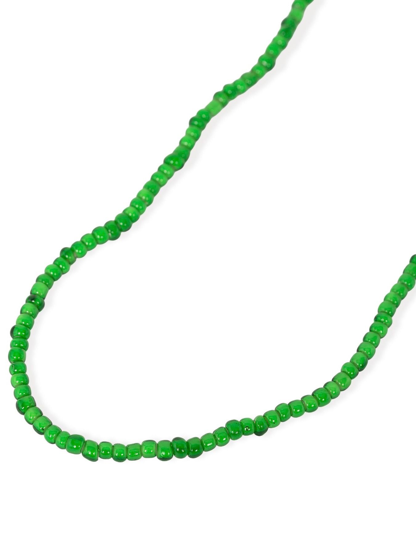 【25AW】グラス ビーズ ネックレス / GLASS BEADED NECKLACE / グリーン