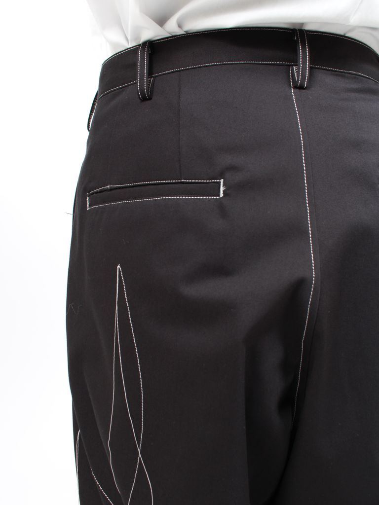 sulvam - 【24SS】ステッチデザイン ワイドパンツ / STITCH WIDE PANTS 